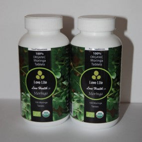 Twin Pack Organic Moringa Tablets x2 (Great for Nutrition)